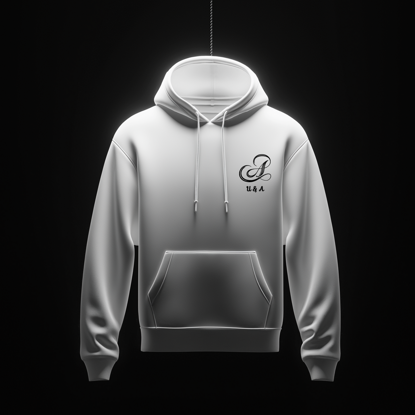 NON ZIPPER WHITE HOODIE